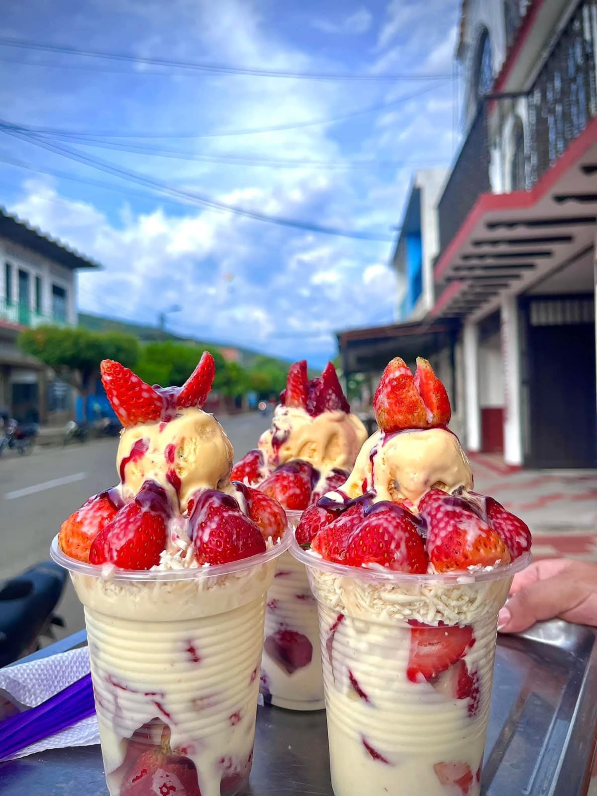 fresas con crema especial